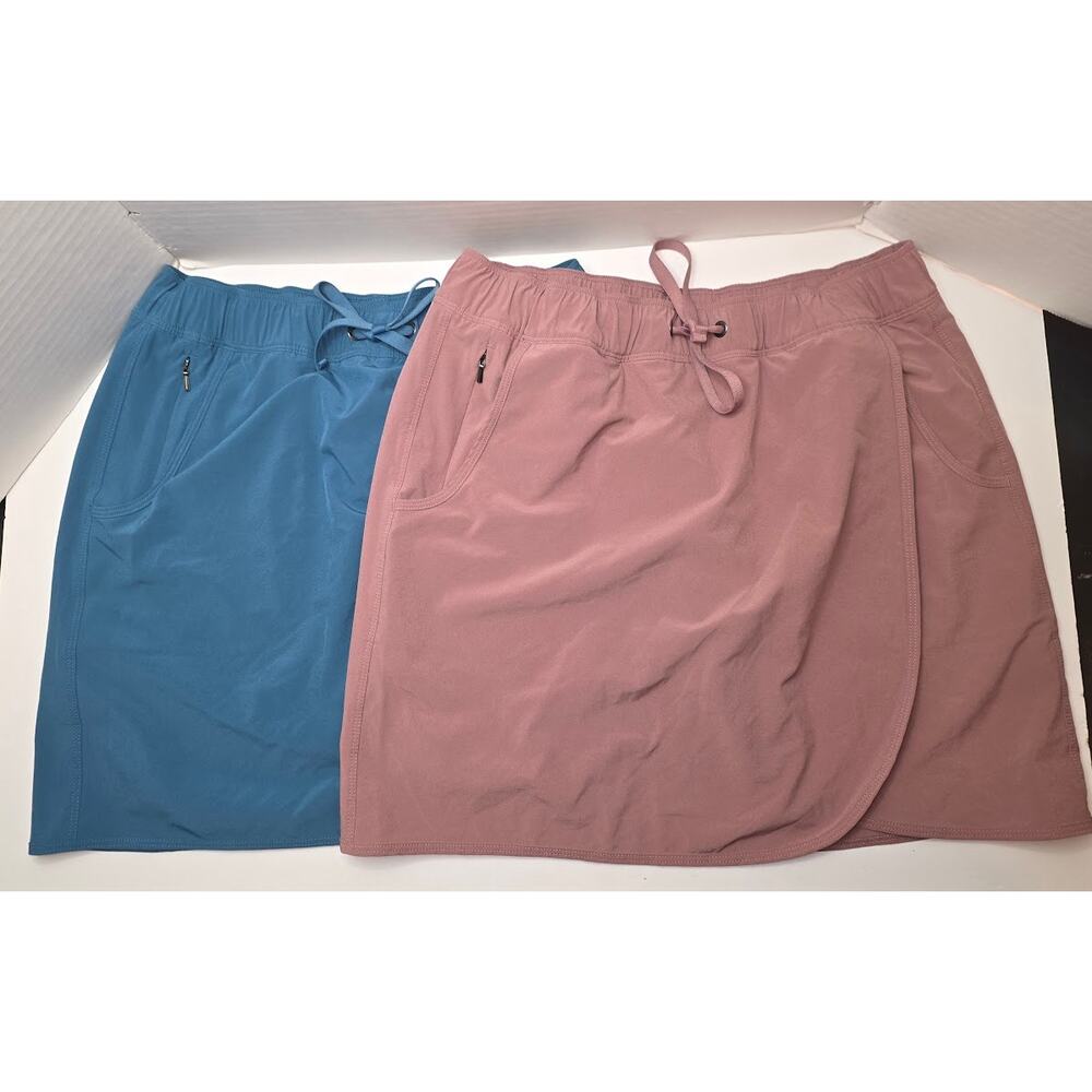 Patagonia Fleetwith Skirt Skort Lined Lot of 2 Rose Teal Size Medium Athleisure